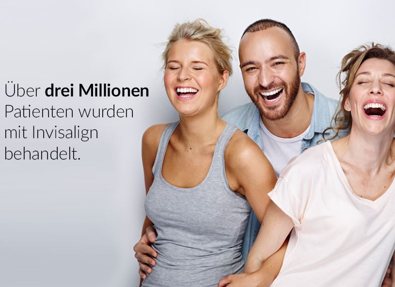 Schon über 3 Millionen Menschen haben ein tolles neues Lächeln made by Invisalign!